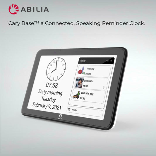 Dementia clock with talking reminders