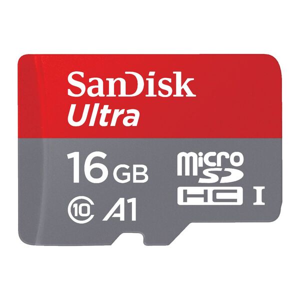 SanDisk 16GB SD card for digital cameras and devices.