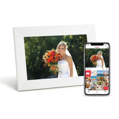 Lifeframe Frameo digital photo frame, 10.1-inch, Classic White, Australia.