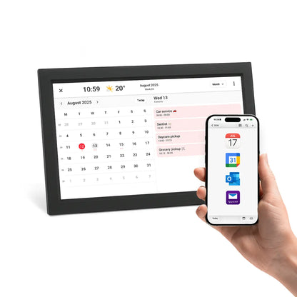 Lifeframe Frameo digital photo calendar, 15.6-inch, Black, Australia.