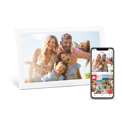 Lifeframe Frameo digital photo frame, 15.6-inch, Classic White, Australia.