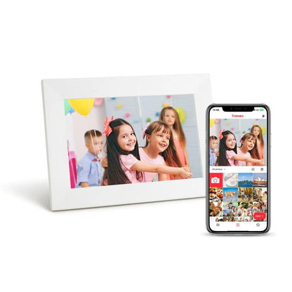 Lifeframe Frameo digital photo frame, 8-inch, Classic White, Australia.