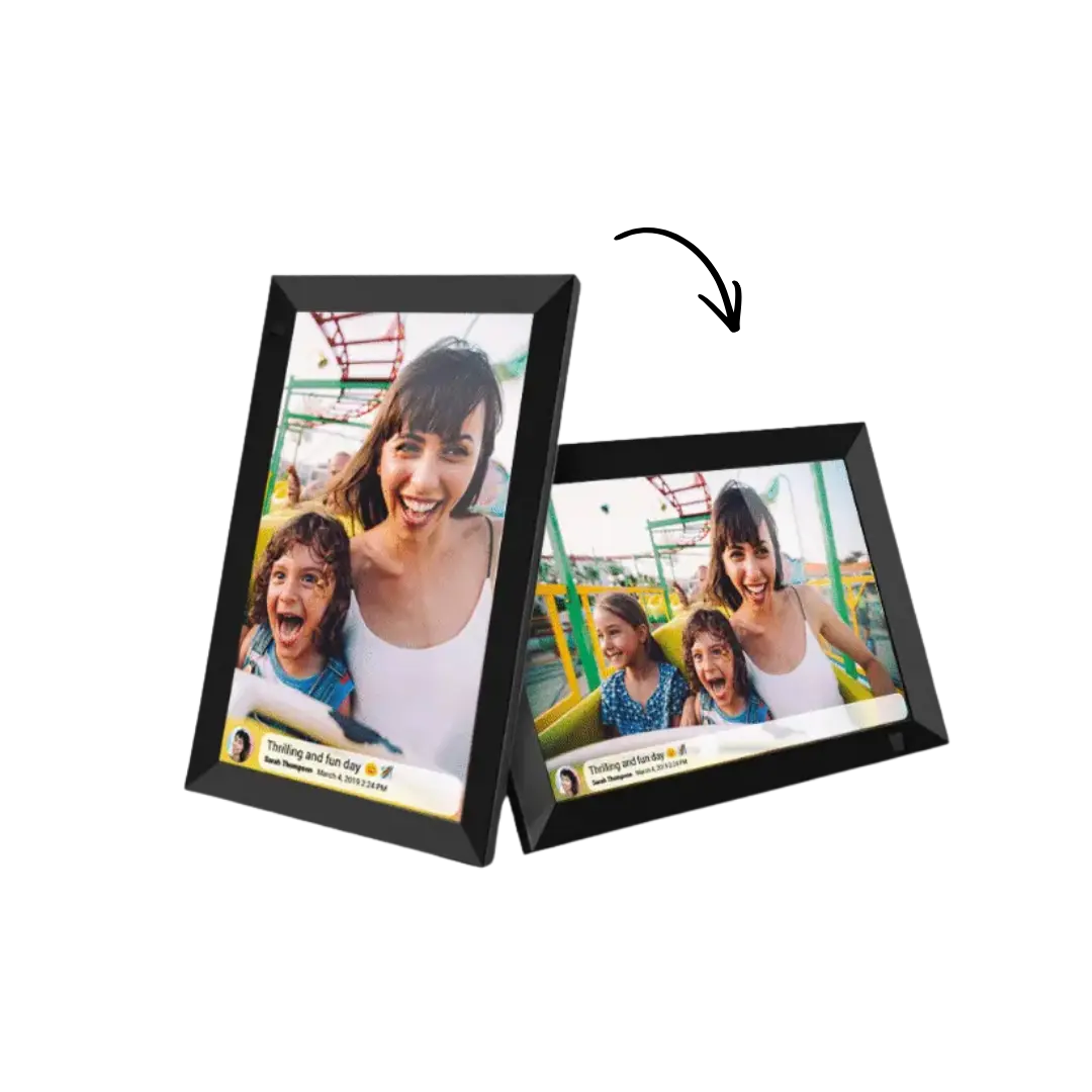 Lifeframe digital photo frame can auto-rotate.
