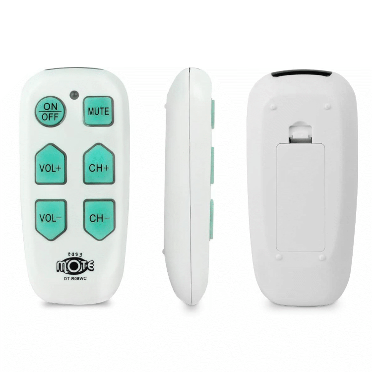 Big Button TV Remote - Easy-to-use remote control with large backlit buttons for seniors. Simplify TV viewing experience. Easy to hold.