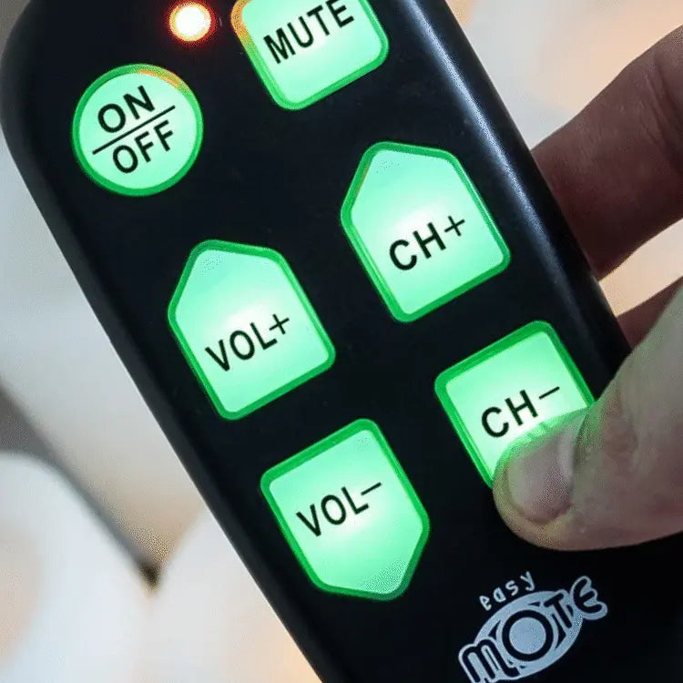 easymote-black big button TV remote 
