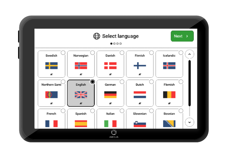 Dementia clock with talking reminders supports 29 languages