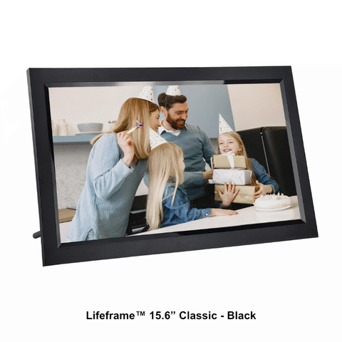Digital Photo Frame. Frameo digital photo frame. 15.6 inch Classic in Black finish.