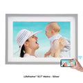 Digital Photo Frame. Frameo digital photo frame. 10.1 inch Metro frame-Silver colour.