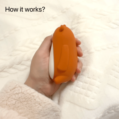 Moonbuddy breathing device gently expanding in a child’s hand to support calm breathing before sleep and how it works.
