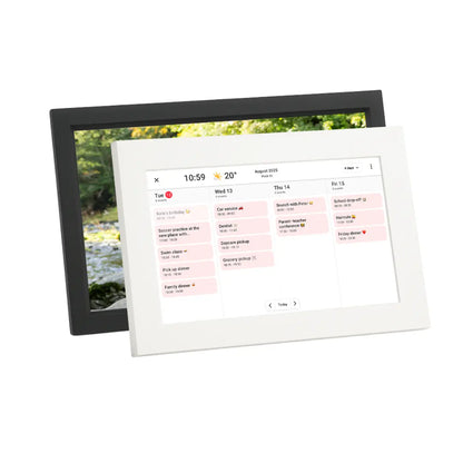 black and white colour calendar frame