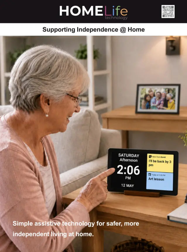 HOMELife technology product brochure assistive technology.