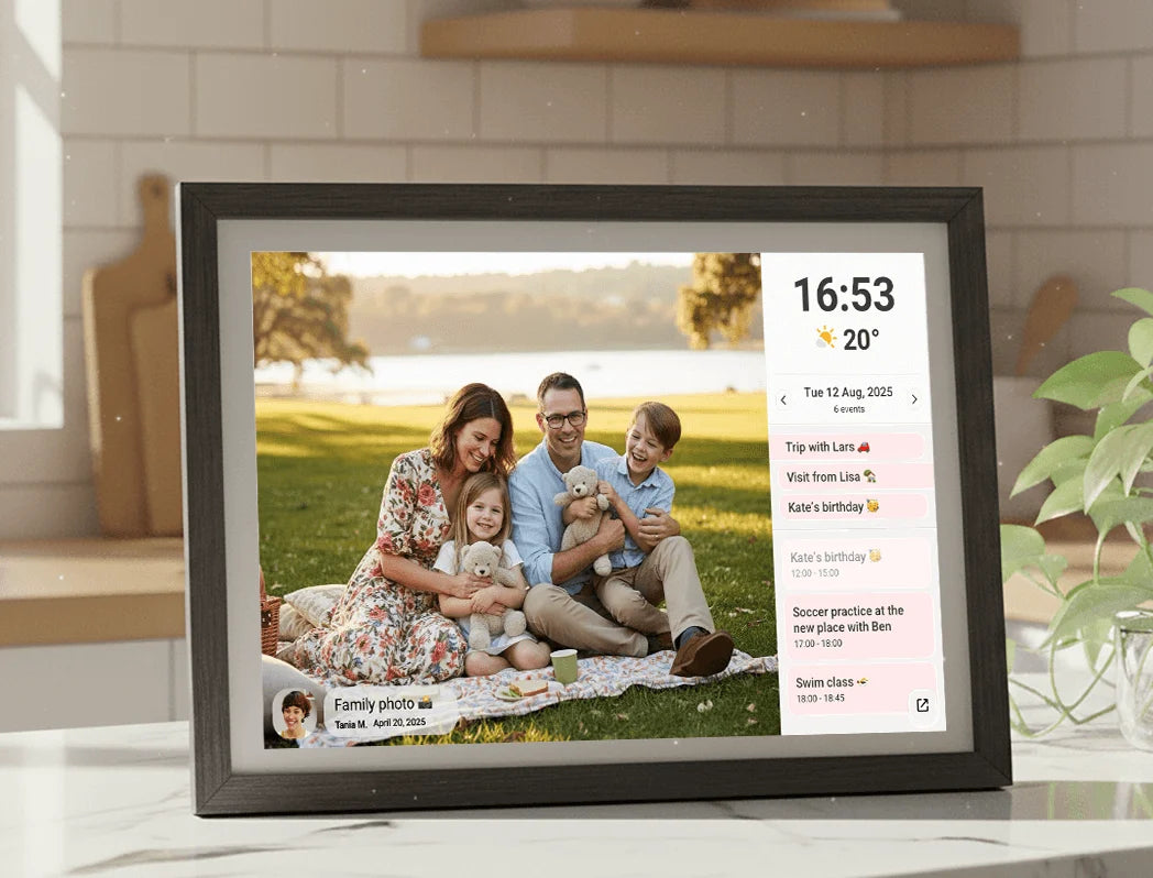 Frameo calendar hybrid view