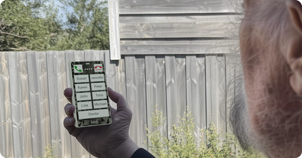 KISA phone backyard