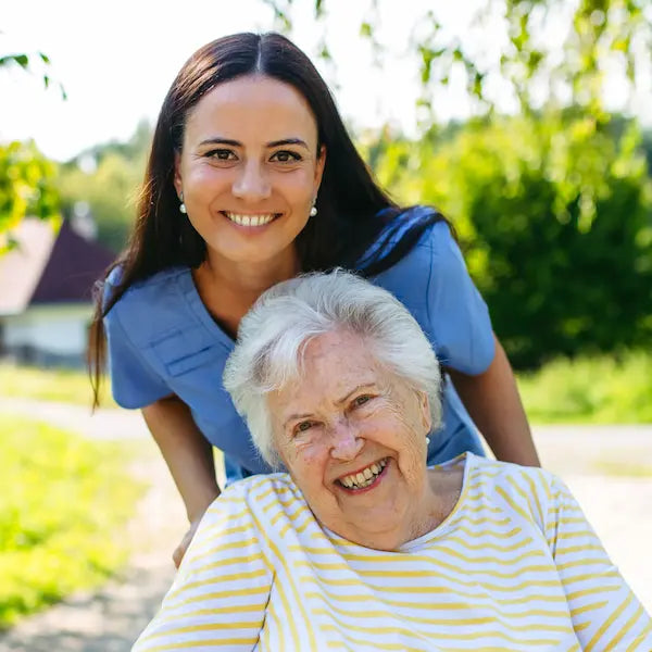 lifestyle senior and carer picture