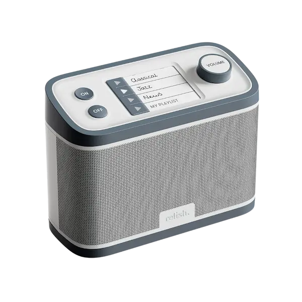 relish big button radio product image transparent background.