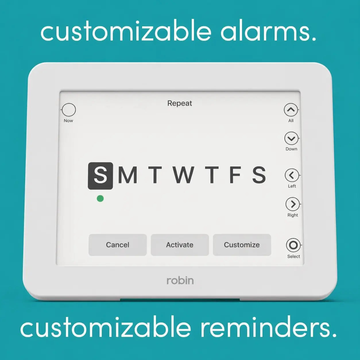 robin clock customizable alarms