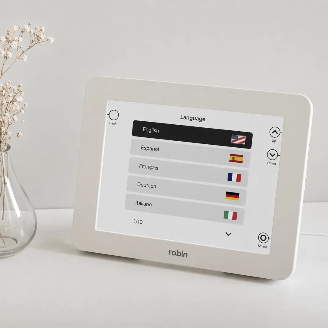 robin clock lifestyle picture multiple languages support