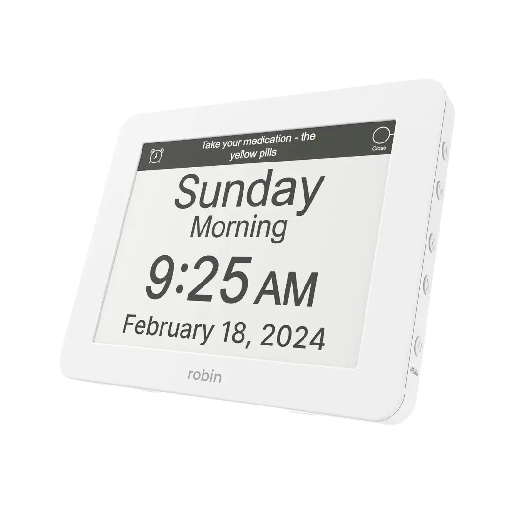 Robin Day Clock white