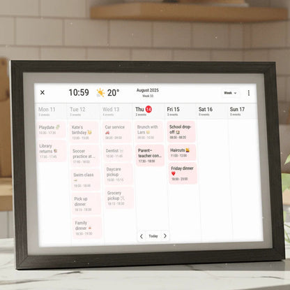 Frameo calendar weekly view