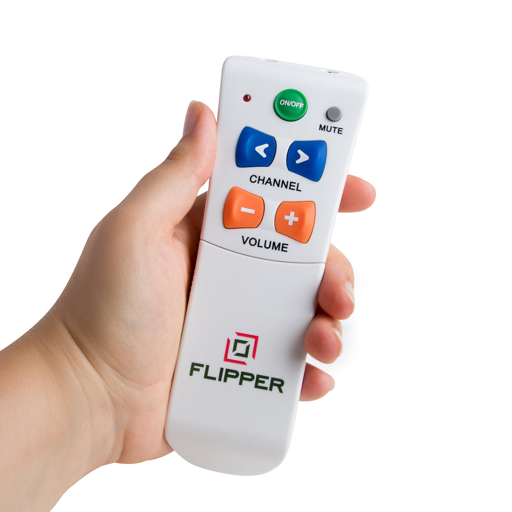 Flipper, big button Simple TV remote for seniors, elderly or people who are vision impaired.