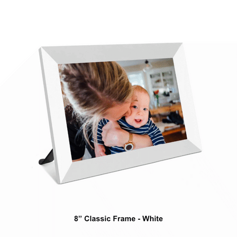 Digital Photo Frame. Frameo digital photo frame. 8 inch white frame.