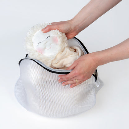 HUG by Laugh sensory doll for people with dementia or sensory needs. Machine washable pouch.
