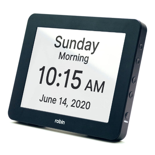 Dementia Clock in black colour