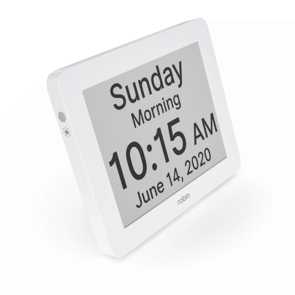 Dementia Clock in white colour