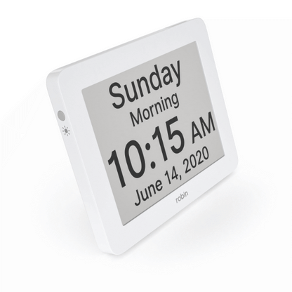Dementia Clock in white colour